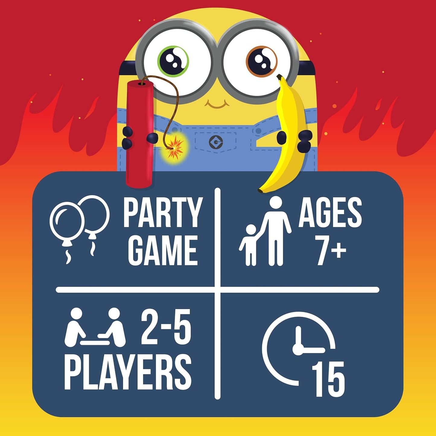 Exploding Kittens LLC Exploding Minions by Exploding Kittens - for Adults Teens and early-stage - Fun Family Games - A Russian Roulette Card Game