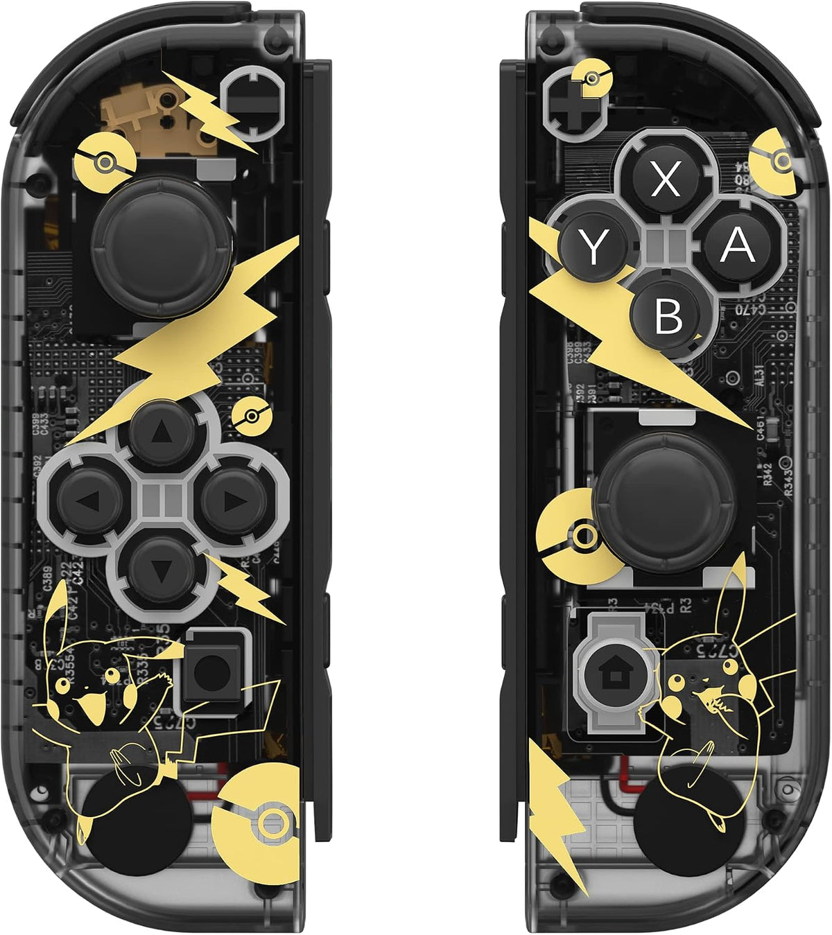 Wireless Game Controllers for Switch, Left and Right Replacement Controllers, Motion Control, Dual Vibration, Wake-Up Function, Ergonomic Grip