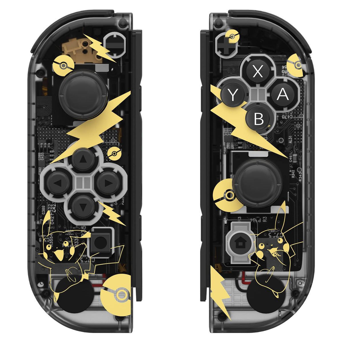 Wireless Game Controllers for Switch, Left and Right Replacement Controllers, Motion Control, Dual Vibration, Wake-Up Function, Ergonomic Grip