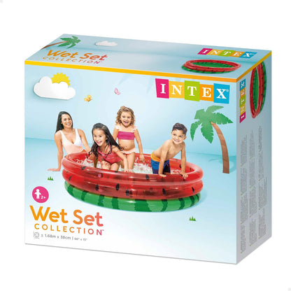 INTEX 58448NP - Watermelon Pool, 3-Ring, Ages 2+, Size 1.68mx38cm