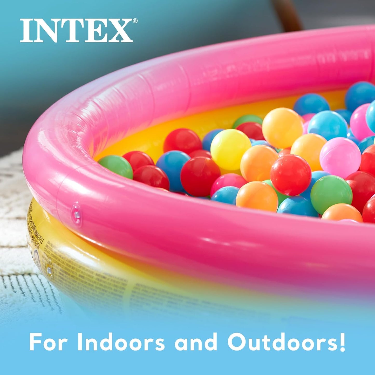 Intex Kiddie Pool - Kid's Summer Sunset Glow Design - 58  x 13\