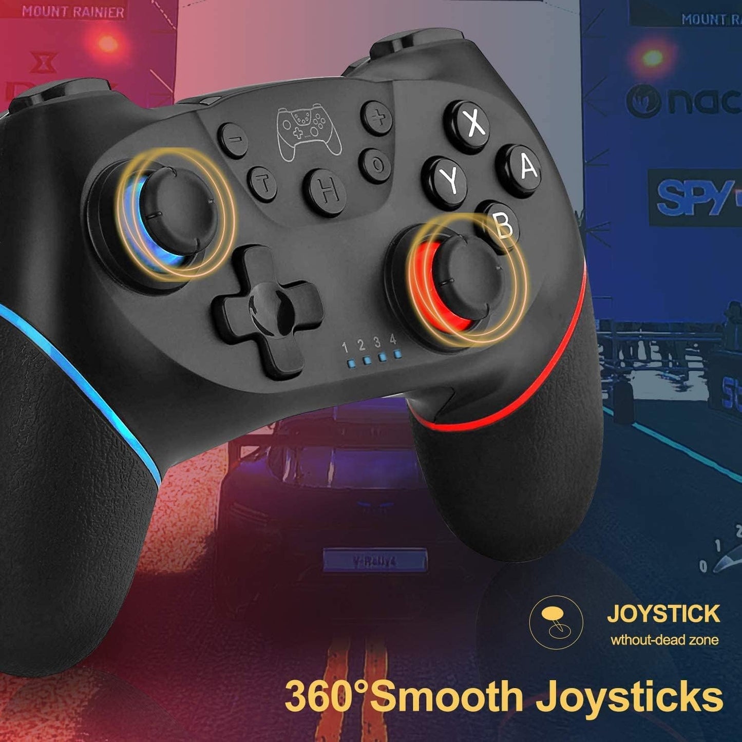 Switch Controller for Nintendo, Wireless Pro Controller for Nintendo Switch/Switch Lite, Switch Remote Controller Gamepad Joystick, Turbo and Dual Vibration (Black)