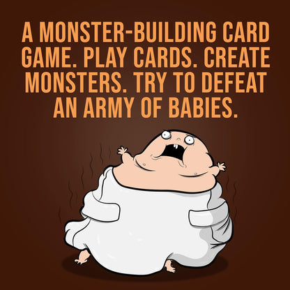 Exploding Kittens Bears vs Babies by Exploding Kittens - A Monster-Building Card Game - Family Card Game - Card Games for Adults, Teens & early-stage, Brown