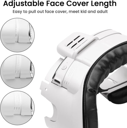 Face Cover with Soft Leather Pad for Oculus/Meta Quest 3, Facial Interface with Cooling Fan to Relieve Lens Fogging and Hot Air