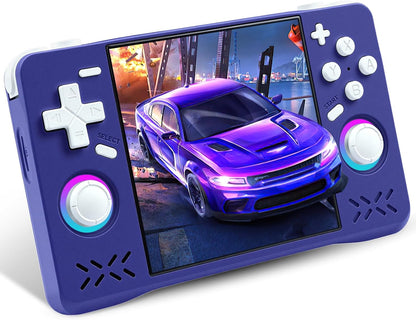 Upgraded XF40H handheld model, Retro handheld model Preloaded Classic Games with Multiple Emulators, 4.0 Inch 4K HD IPS Screen Open Source Linux System, Pocket Video Gaming (Black-128G)