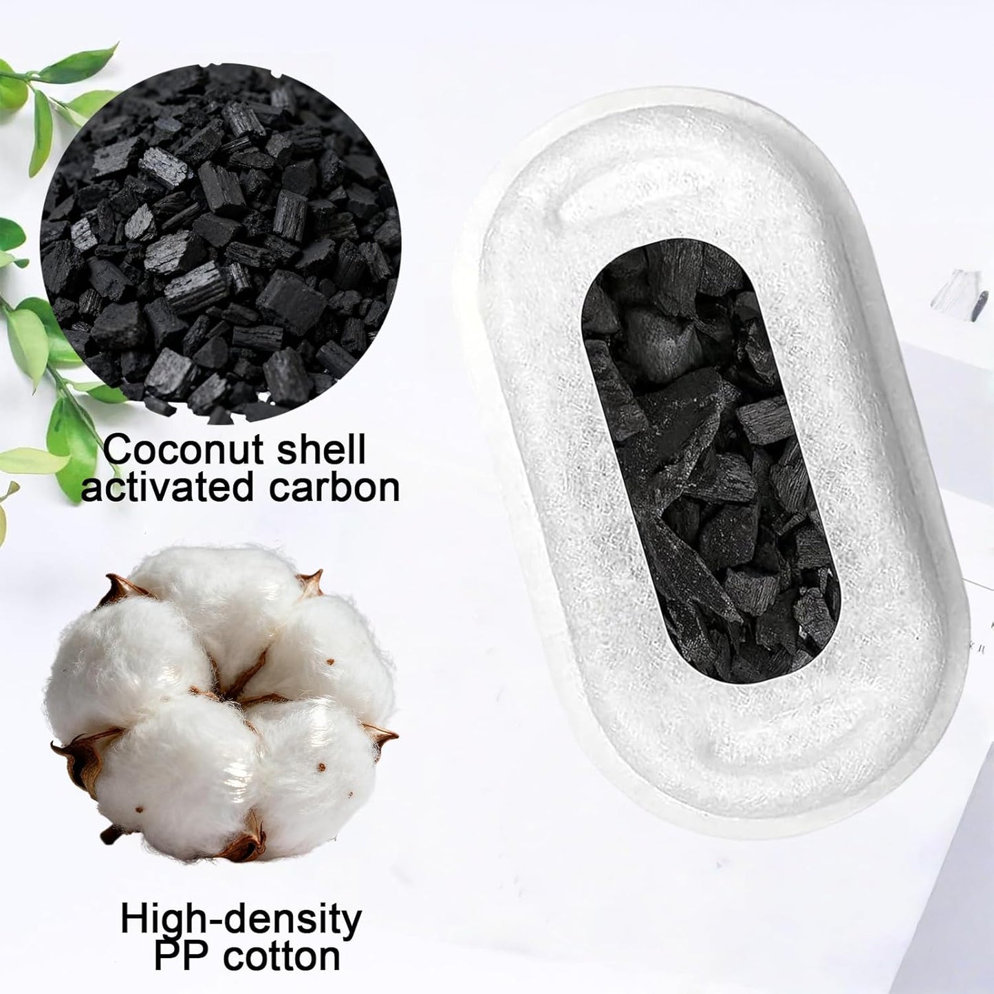 Cat Water Fountain Filter, 4 Pack Replacement Filters with 4 Sponges for Pet Water Dispenser, Compatible with Stainless Steel 3.2L Pet Drinking Fountain
