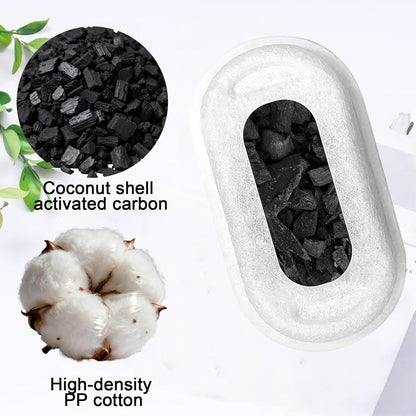 Cat Water Fountain Filter, 4 Pack Replacement Filters with 4 Sponges for Pet Water Dispenser, Compatible with Stainless Steel 3.2L Pet Drinking Fountain