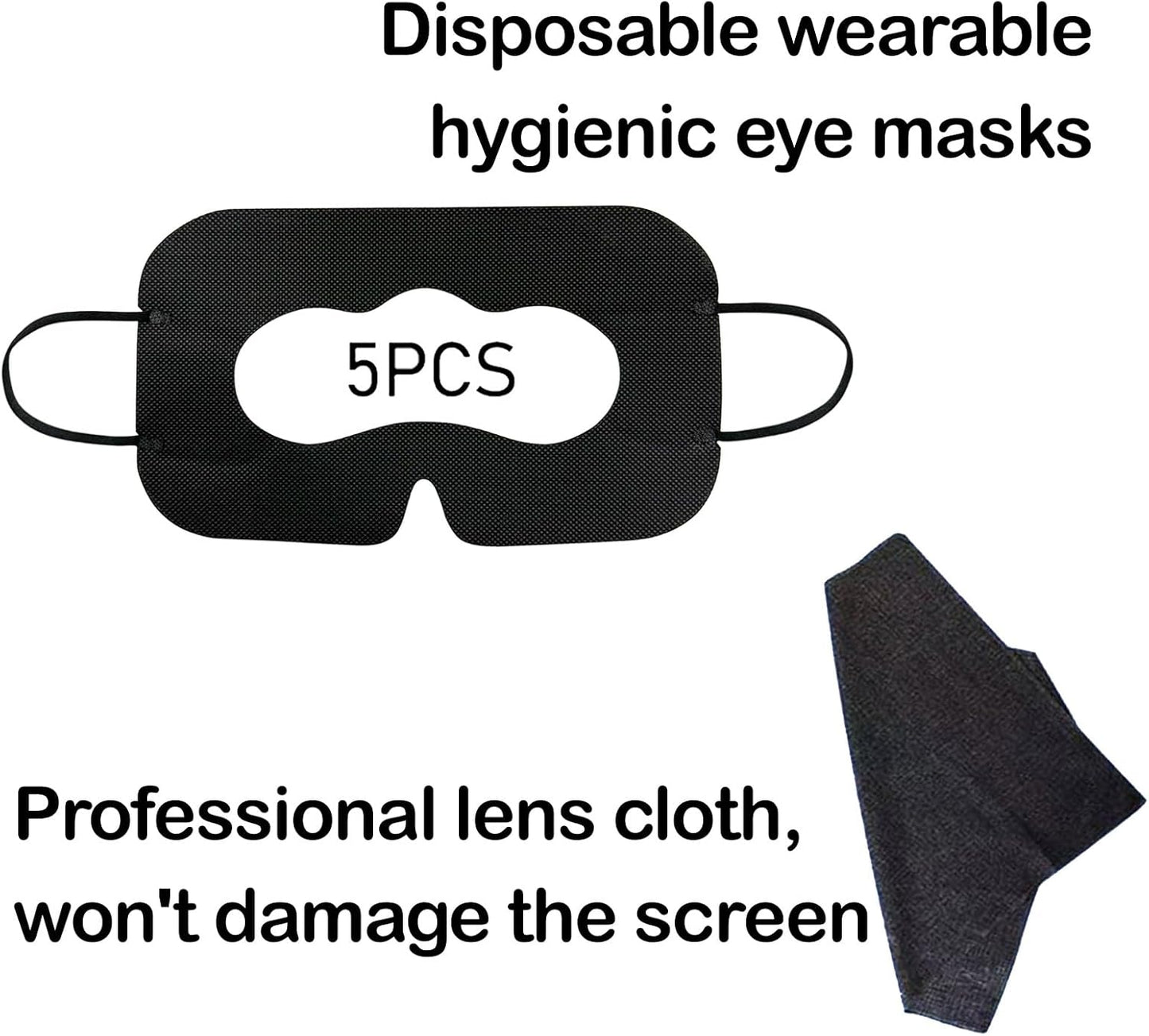 7 in 1 Silicone Cover Compatible with Meta/Oculus Quest 3 Accessories, VR Silicone Headset Controller Shell, Eyes, Face, Touch Controller Grip Case & Lens Cover-Black