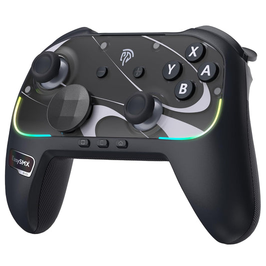 Wireless Controller Compatible with Nintendo Switch 2, Hall Effect Joysticks, One-Key Wake-Up, Programmable Buttons, HD Rumble, Motion Control, NFC, Multi-Platform, Black