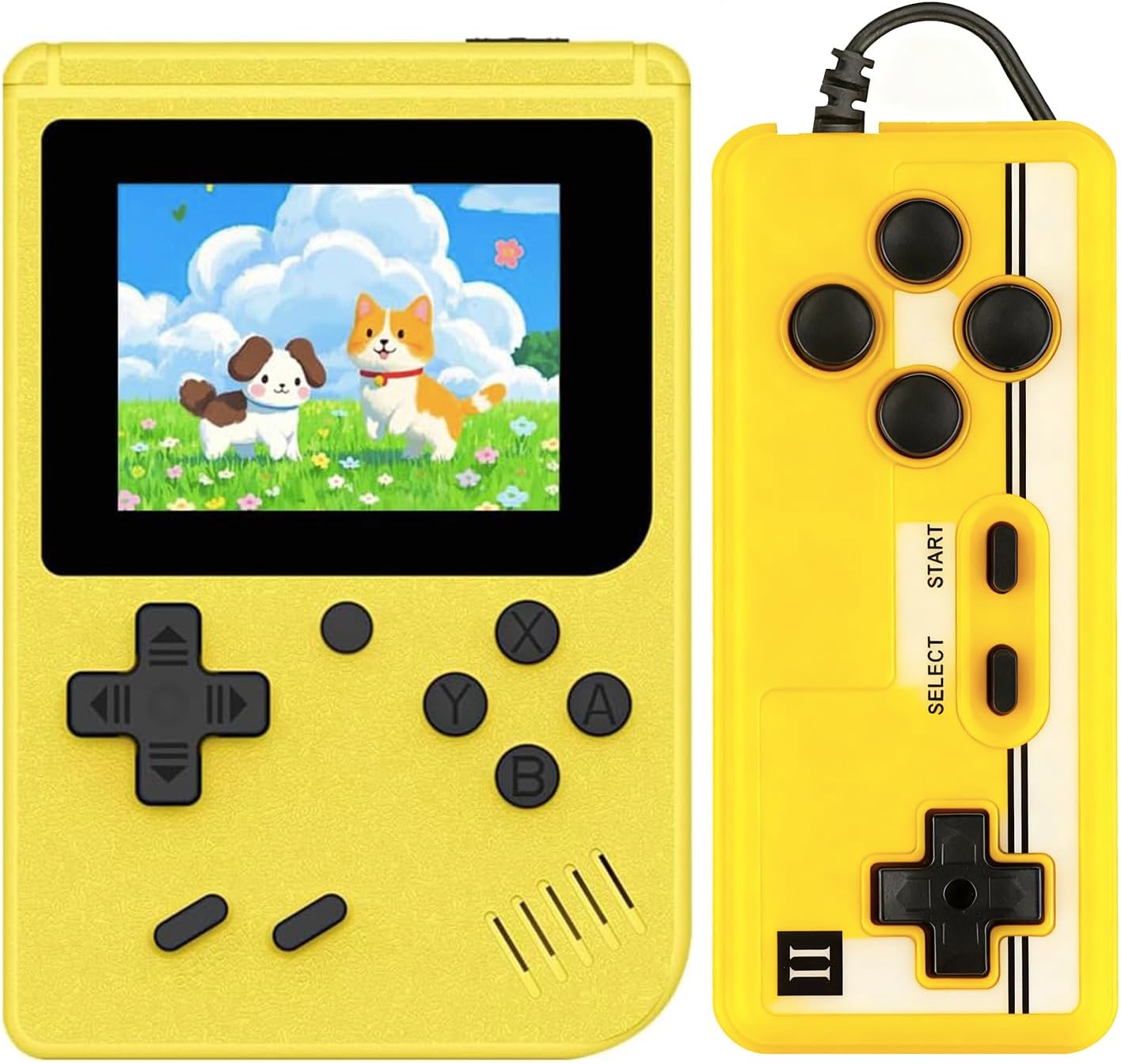 Retro handheld model with 500 Classic FC Games - 2.8 Inch Screen, Blue