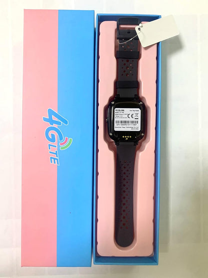 Kids 4G GPS Smart Watch, Waterproof Phone Smartwatch, Worldwide Real-time Tracking Video Phone Call Camera SOS Alarm Geo-Fence Touch Screen Pedometer Anti-Lost GPS Tracker Watch for Birthday Gift