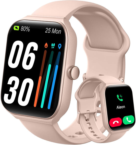 Smart Watch for Android and iOS, 1.95" HD Touch Screen Fitness Tracker, Bluetooth Call & Message Notifications, 120+ Sports Modes, 24/7 Health Monitor, Waterproof Smartwatch for Men Women – IDW16