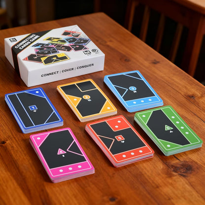 Shape Clash Strategy Card Game for Adults – Fast-Paced Shape Matching Tabletop Battle | Dynamic Board, Cover & Conquer | 2+ Players | Perfect for Game Nights & Parties