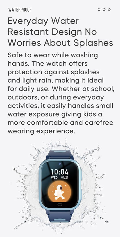 Kids 4G GPS Smart Watch Whatsapp Chat Phone Tracker Smartwatch Worldwide Real-time Tracking Video Call Voice Message Camera SOS Alarm Geo-Fence Pedometer Anti-Lost for 3-15 Boys Girls Gift Pink