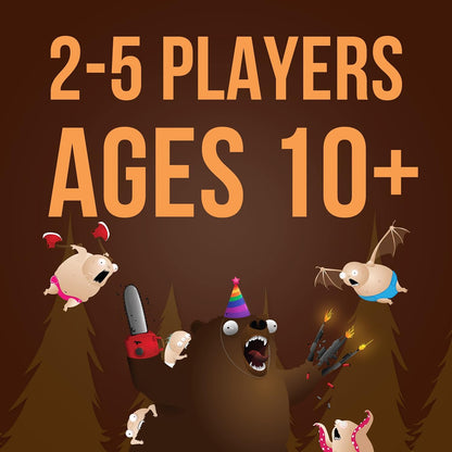 Exploding Kittens Bears vs Babies by Exploding Kittens - A Monster-Building Card Game - Family Card Game - Card Games for Adults, Teens & early-stage, Brown