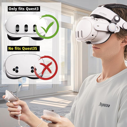 Face Cover with Soft Leather Pad for Oculus/Meta Quest 3, Facial Interface with Cooling Fan to Relieve Lens Fogging and Hot Air