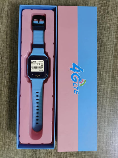 Kids 4G GPS Smart Watch, Waterproof Phone Smartwatch, Worldwide Real-time Tracking Video Phone Call Camera SOS Alarm Geo-Fence Touch Screen Pedometer Anti-Lost GPS Tracker Watch for Birthday Gift