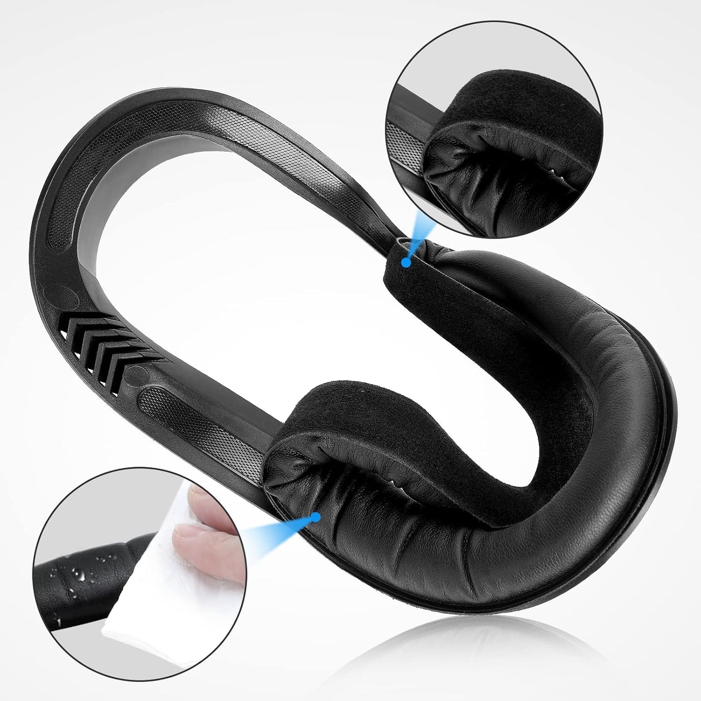 Facial Interface & Face Cover Pad for Oculus Quest 2, Sweat-Proof PU Foam Cushion - VR Accessory for Meta Quest 2