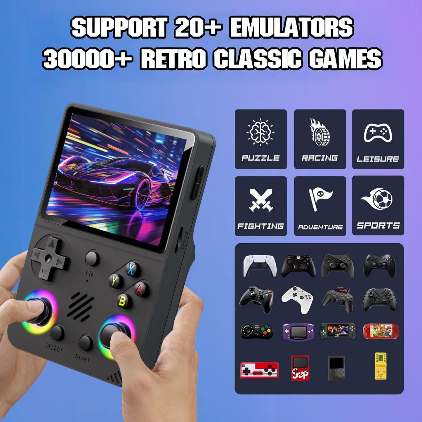 RG36PRO Retro handheld model (Black)