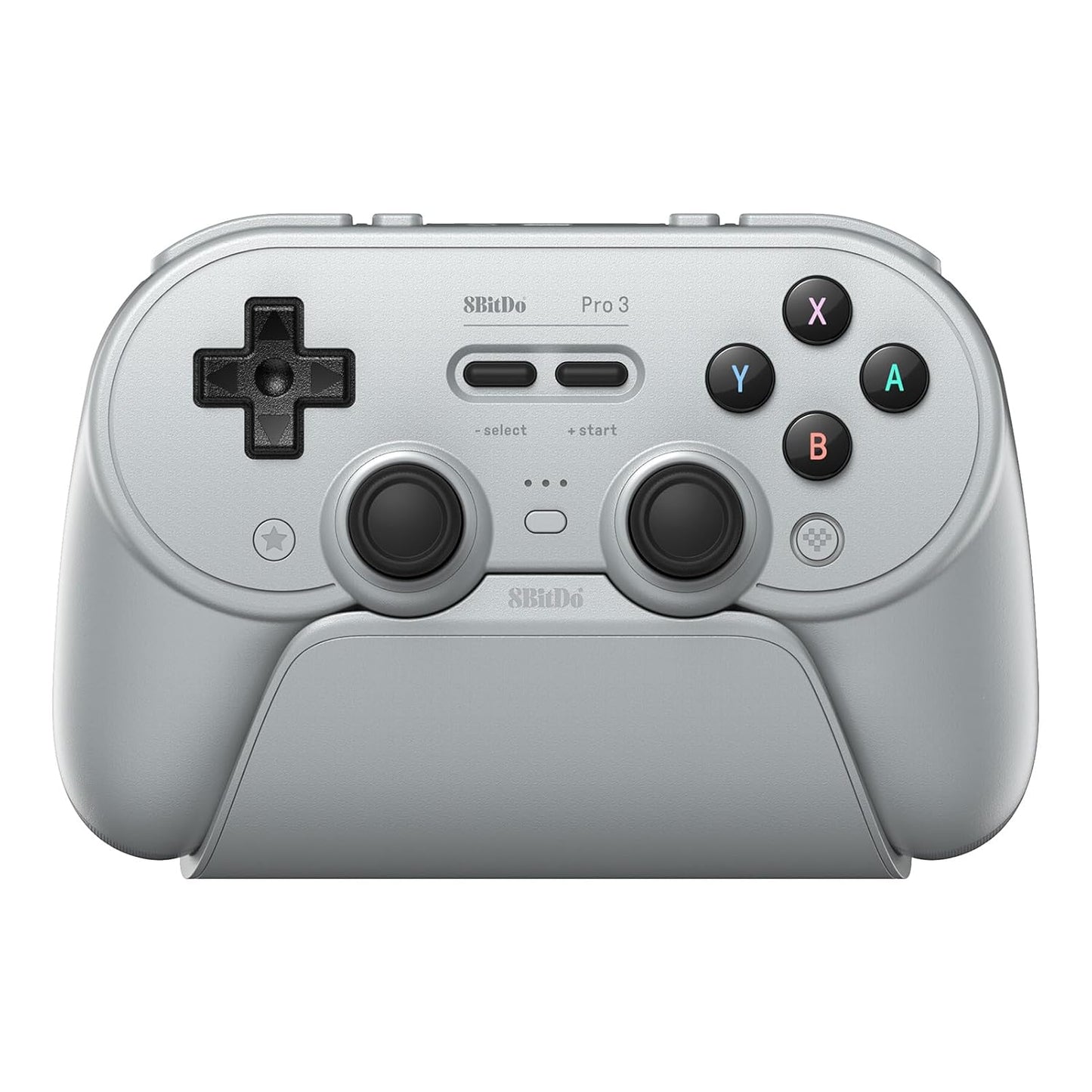 8BitDo Pro 3 Bluetooth Controller for Switch/Switch 2 – TMR Joysticks, Swappable ABXY Buttons, Pro Back Buttons, Charging Dock, Hall Effect Triggers, for Windows, Apple, SteamOS, Android - Purple