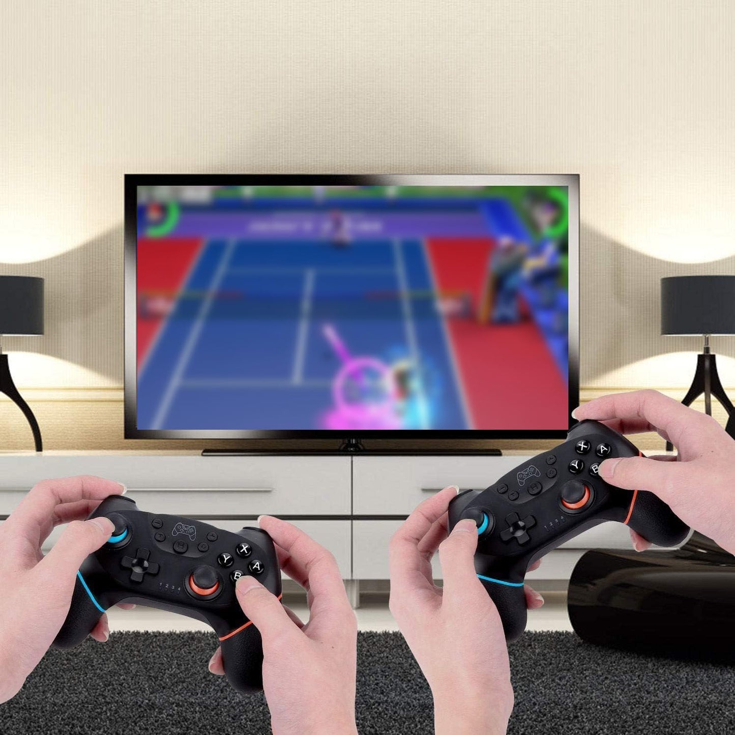 Upgraded Wireless Controller for Switch/Lite/OLED/Switch 2 Pro Controller for Switch Remote Joystick Gamepad Supports Wake up, Gyro Axis, Turbo, Dual Vibration and Screenshot Function