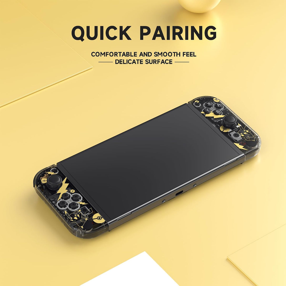Wireless Game Controllers for Switch, Left and Right Replacement Controllers, Motion Control, Dual Vibration, Wake-Up Function, Ergonomic Grip