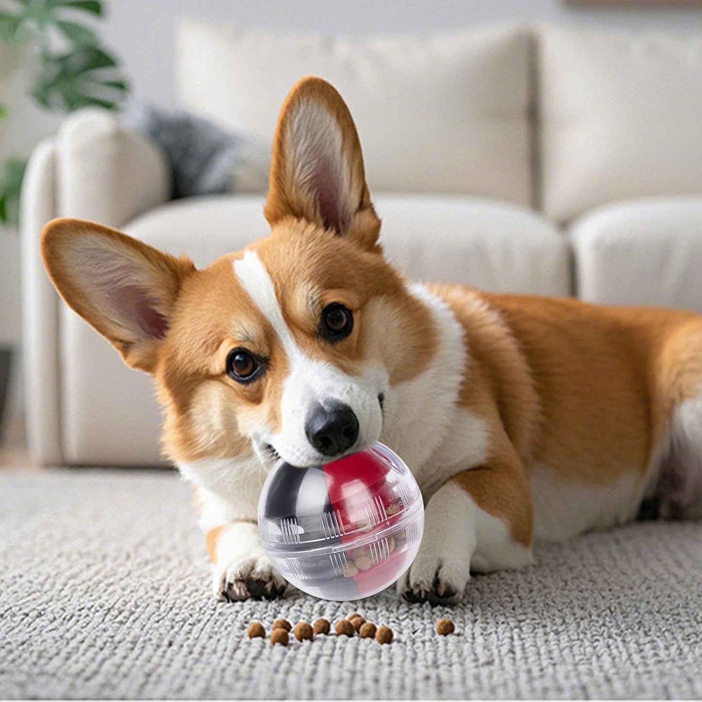 Treat Dispensing Dog Toys - Interactive Feeding Toy,Puppy Treat Ball | for Dog Puppy Large Medium Small Breeds Indoor Boredom Enrichment Calming