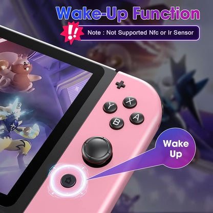 Wireless Controller Compatible with Nintendo Switch, Left & Right Game Controllers with Dual Vibration, Motion Control & Wake-Up Function