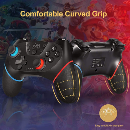 Switch Controller for Nintendo, Wireless Pro Controller for Nintendo Switch/Switch Lite, Switch Remote Controller Gamepad Joystick, Turbo and Dual Vibration (Black)