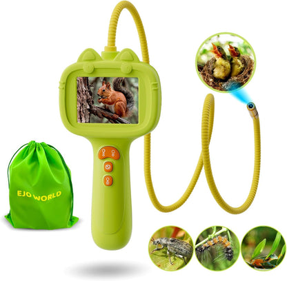 Kids Endoscope with Light, Unique Borescope Snake Camera, Educational Science Stem Toys for Christmas Birthday Gifts for 3 4 5 6 7 8 9 10-Year-Old Boys Girls (Green)