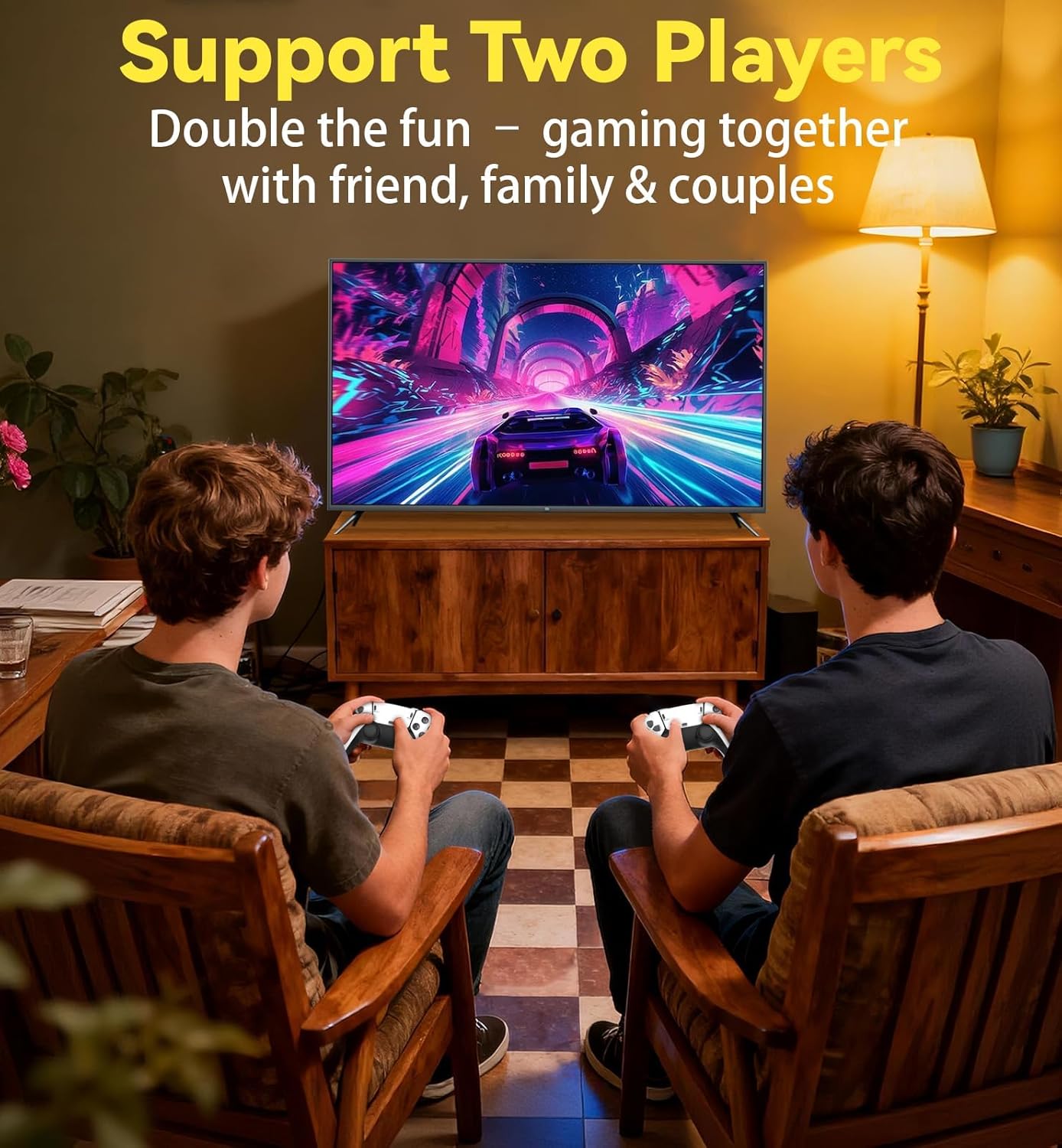 Retro handheld model with 20000+ Games & 23 Emulators, 4K HDMI Game Stick, Wireless Retro handheld model Retro Drive, Dual 2.4GHz Wireless Controllers Plug and Play Video handheld model for TV