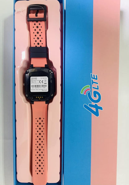 Kids 4G GPS Smart Watch, Waterproof Phone Smartwatch, Worldwide Real-time Tracking Video Phone Call Camera SOS Alarm Geo-Fence Touch Screen Pedometer Anti-Lost GPS Tracker Watch for Birthday Gift