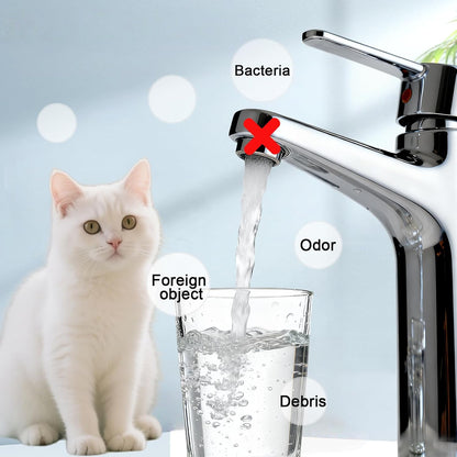Cat Water Fountain Filter, 4 Pack Replacement Filters with 4 Sponges for Pet Water Dispenser, Compatible with Stainless Steel 3.2L Pet Drinking Fountain