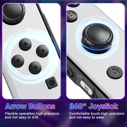 Wireless Controller Compatible with Nintendo Switch, Left & Right Game Controllers with Dual Vibration, Motion Control & Wake-Up Function