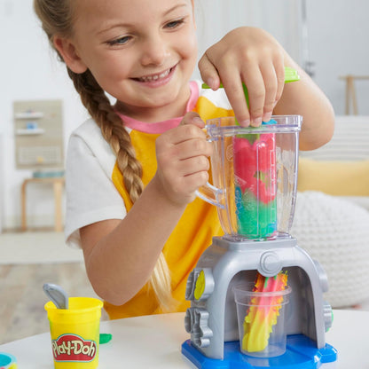 Play-Doh Swirlin' Smoothies Toy Blender Playset, Play Kitchen Appliances, Kids Arts and Crafts Toys for Ages 3+, Pretend Play Toy for Unisex