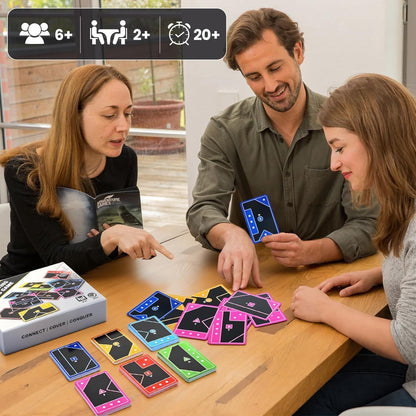 Shape Clash Strategy Card Game for Adults – Fast-Paced Shape Matching Tabletop Battle | Dynamic Board, Cover & Conquer | 2+ Players | Perfect for Game Nights & Parties
