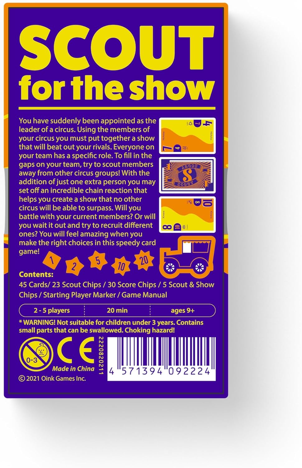 Oink Games Scout Card Game