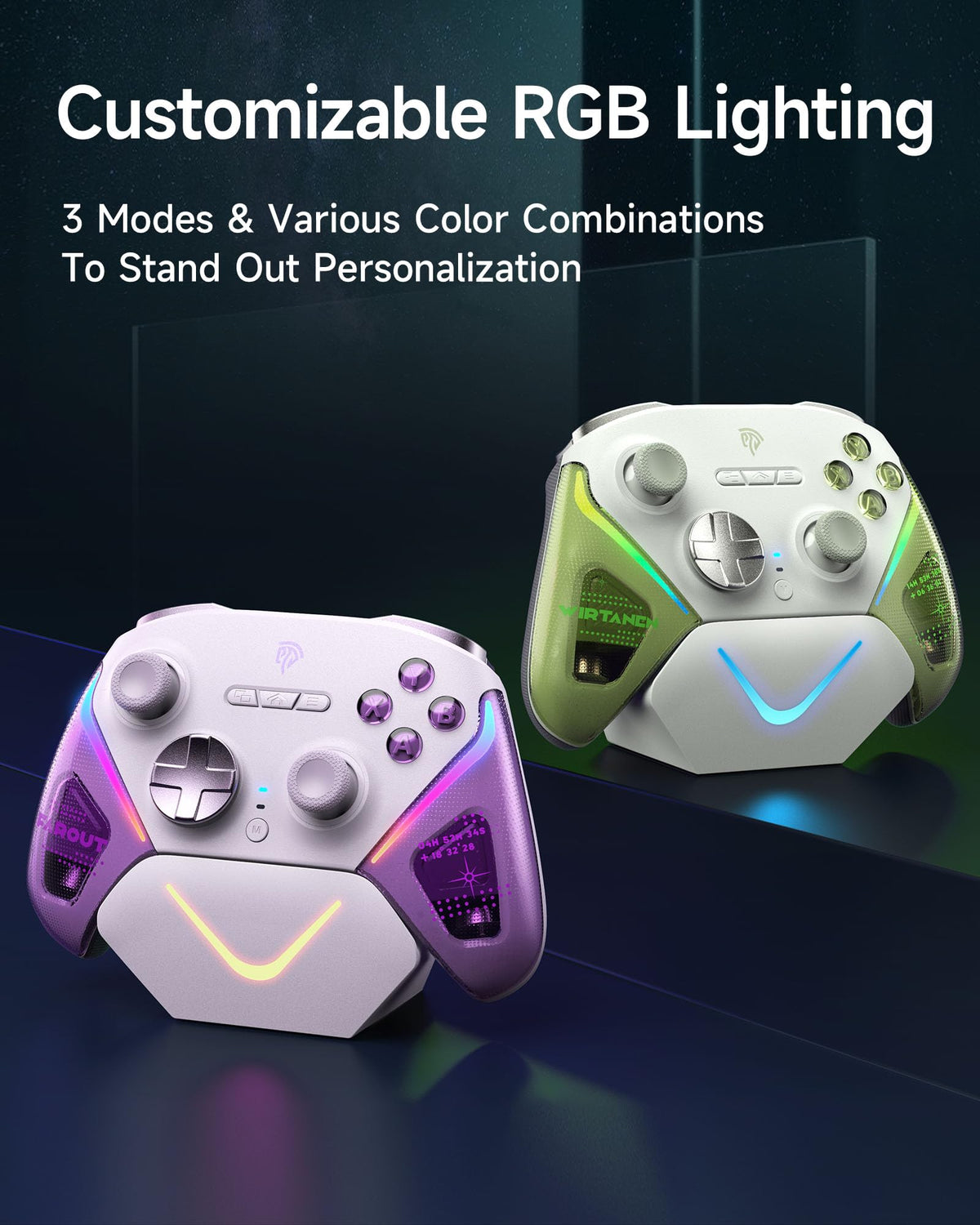 Wireless Game Controller for PC, Switch and Android, Bluetooth Gaming Gamepad, Ergonomic Grip, Responsive Controls and Precision Joystick