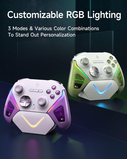 Wireless Game Controller for PC, Switch and Android, Bluetooth Gaming Gamepad, Ergonomic Grip, Responsive Controls and Precision Joystick