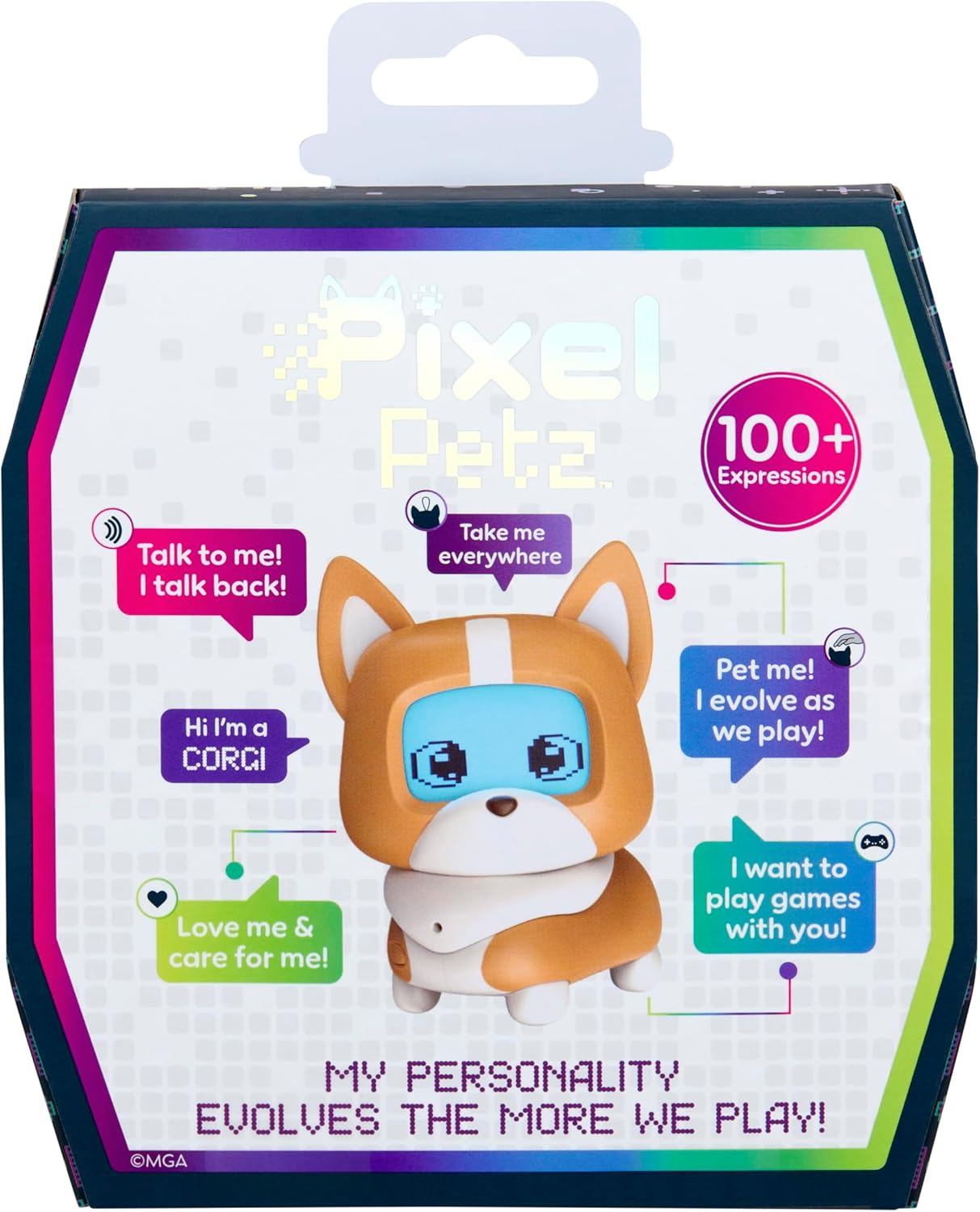 Pixel Pets MGA Entertainment - Corgi - Interactive Digital Pet Dog Ages 4+
