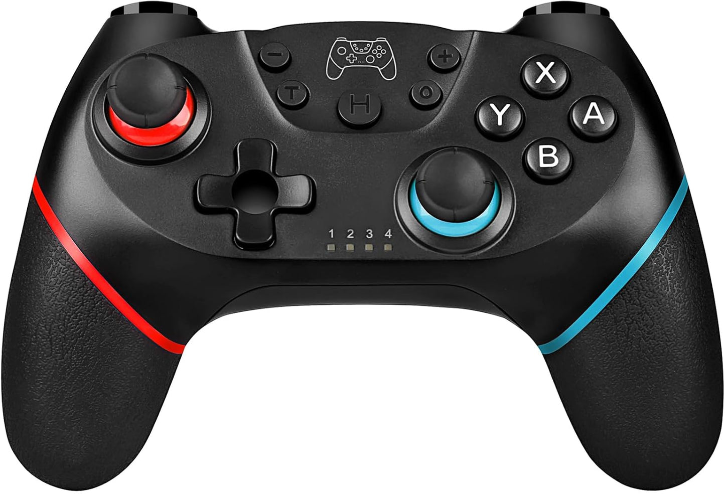 Wireless Controller Compatible with Switch Console, Motion Control Gamepad with Turbo, Dual Vibration & Wake-Up Function – White