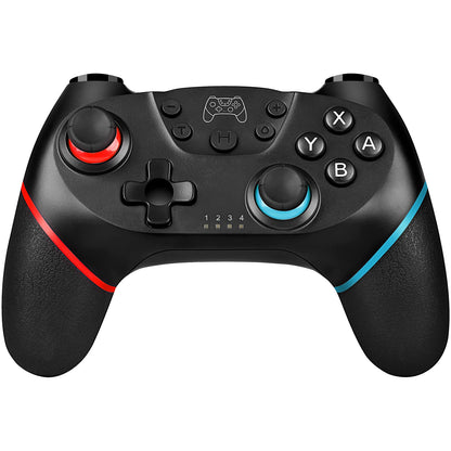 Wireless Controller Compatible with Switch Console, Motion Control Gamepad with Turbo, Dual Vibration & Wake-Up Function – White