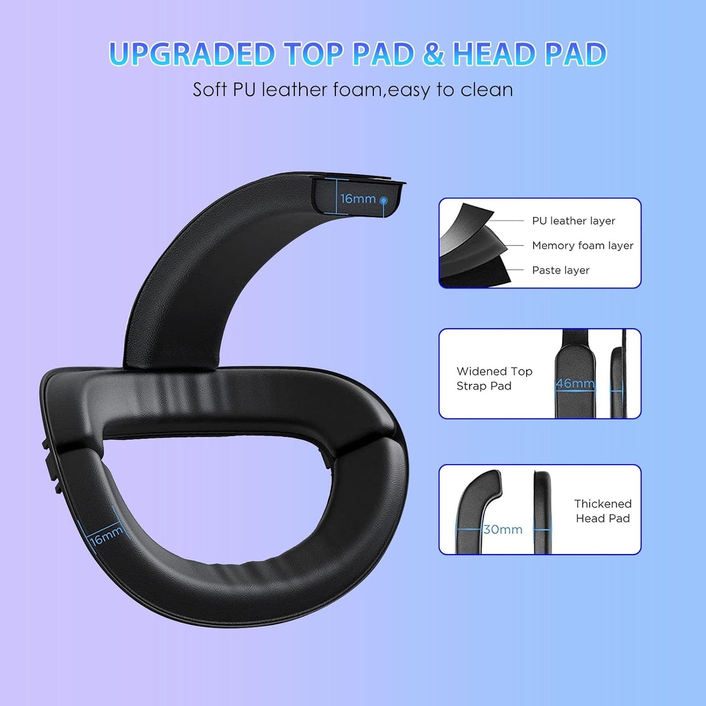 Upgraded RGB Lighted Head Strap with Battery 12000mAh for Meta Quest 3/3s Accessories, Quick Charge for Extended Playtime, to Reduce Facial Stress, Adjustable Elite Strap (White)