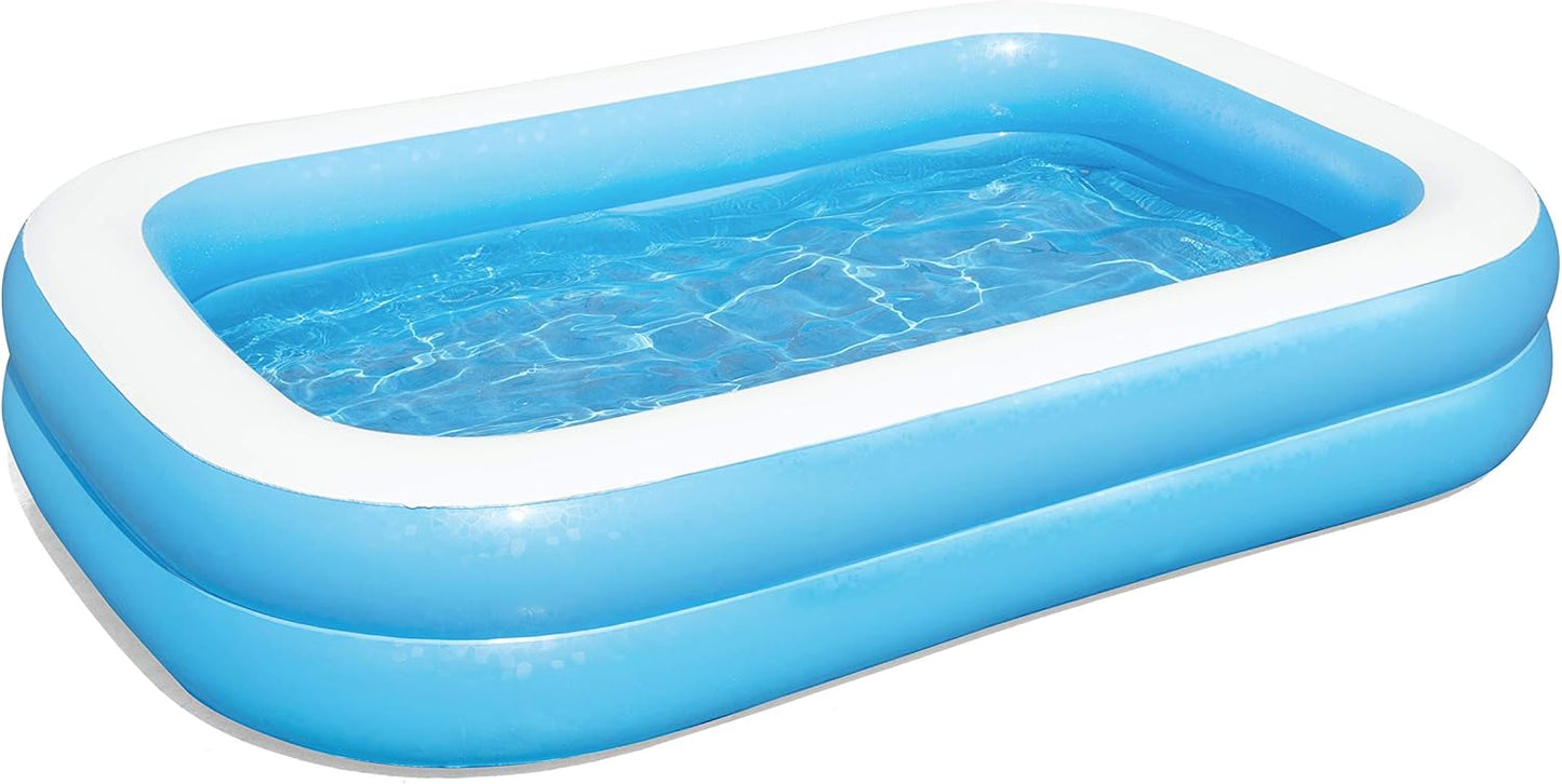 BESTWAY Rectangular Water Pool, 262 x 175 x 51 cm, Blue, BW54006-20