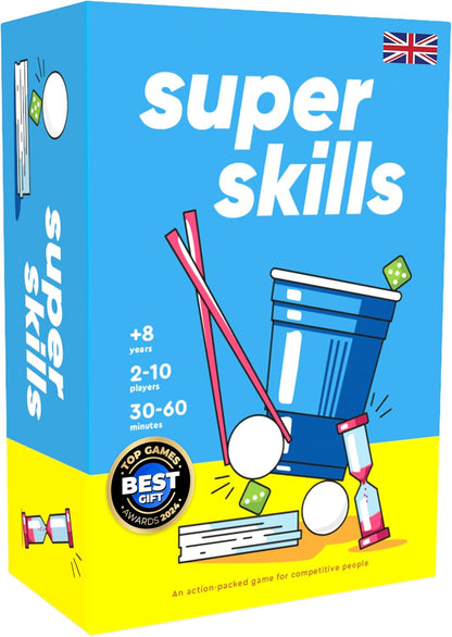 Super Skills - Action Game for Competitive People - Beat Your Friends at 120 Challenges - Fun Group Activity for Family Night or Party with early-stage, Teens & Adults