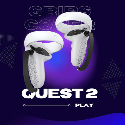 Controller Grip for Oculus Meta Quest 2 Accessories Grips Cover for VR Touch Controllers Covers Protector with Non-Slip Joystick Covers 1Pair (Gray)