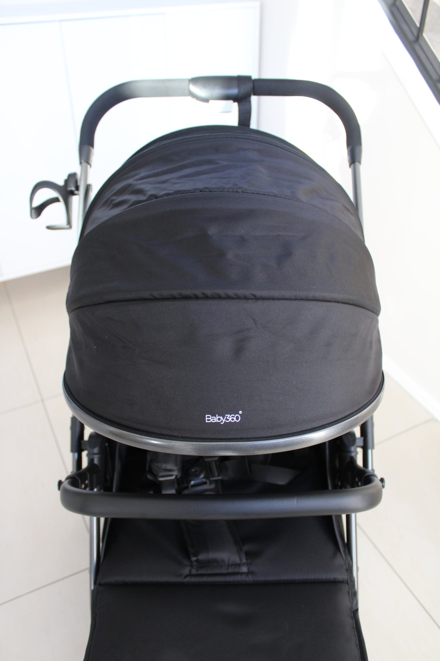 Baby360 FLOW Lightweight Baby Stroller – Foldable, Reversible Seat, Sun Canopy (Newborn to Toddler)