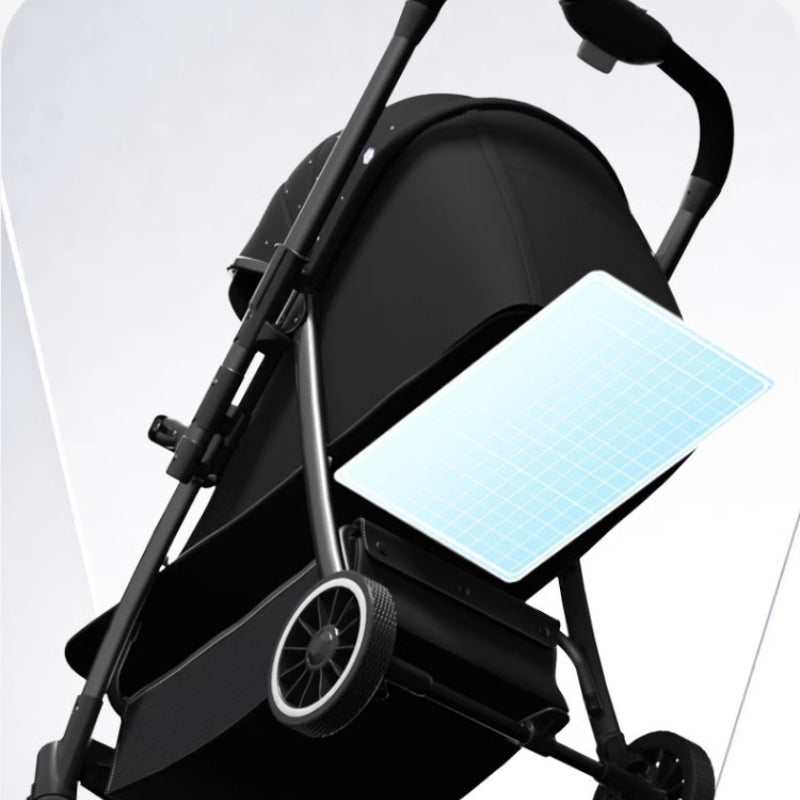 Baby360 FLOW Lightweight Baby Stroller – Foldable, Reversible Seat, Sun Canopy (Newborn to Toddler)