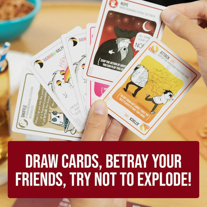 Exploding Kittens LLC - A Russian Roulette Card Game, Easy Family-Friendly Party Games - Card Games for Adults, Teens & early-stage - 2-5 Players