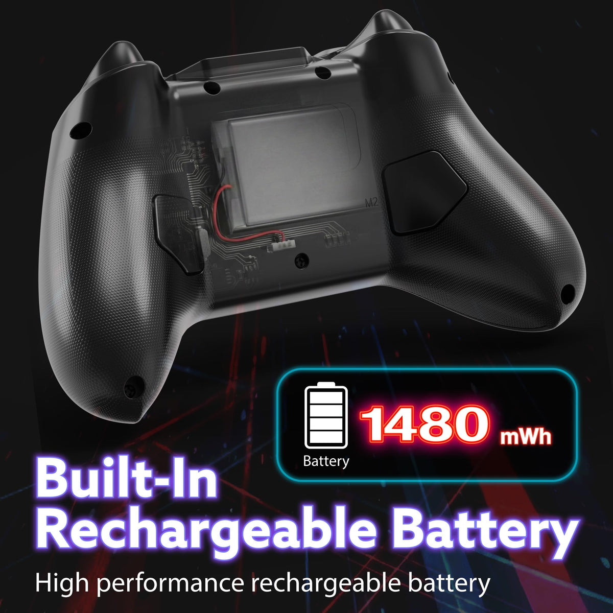 Wireless Bluetooth Game Controller for Switch 2, Switch and Switch Lite, Replacement Gamepad with Precision Joystick, Responsive Controls, Ergonomic Design